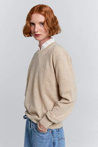 Classic Cashmere Sweater Stone Marle