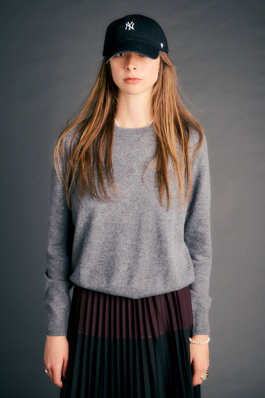 Classic Cashmere Sweater Grey Marle
