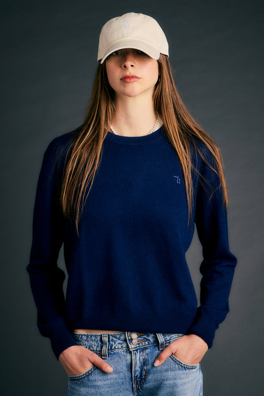 Classic Cashmere Sweater Navy