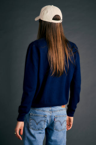 Classic Cashmere Sweater Navy