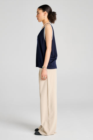 Relax Knit Tank Navy