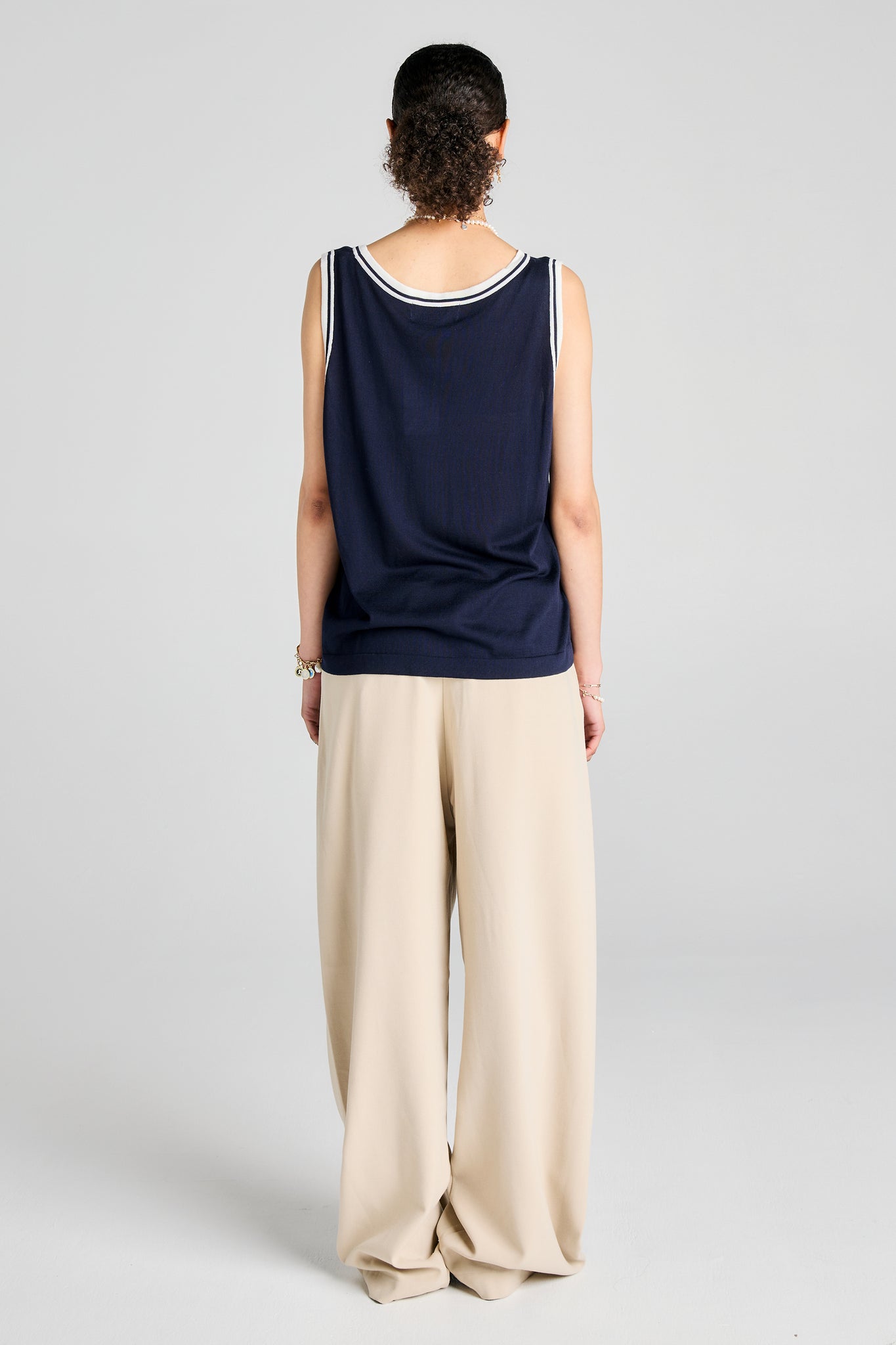 Relax Knit Tank Navy