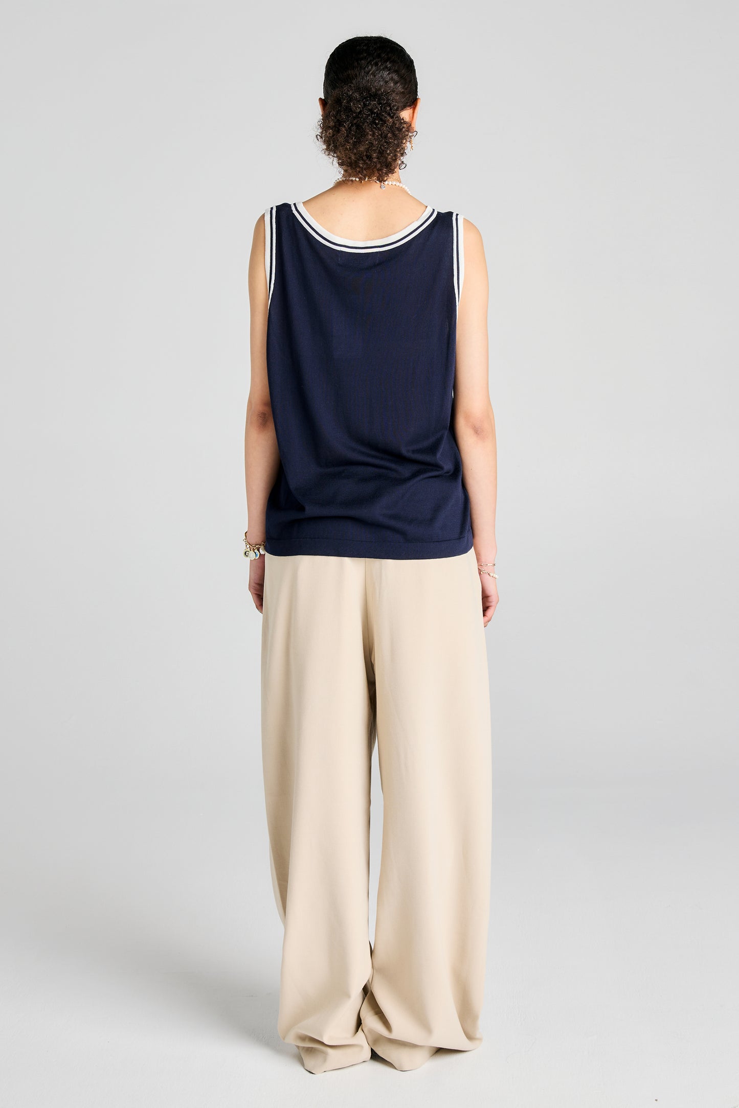 Relax Knit Tank Navy