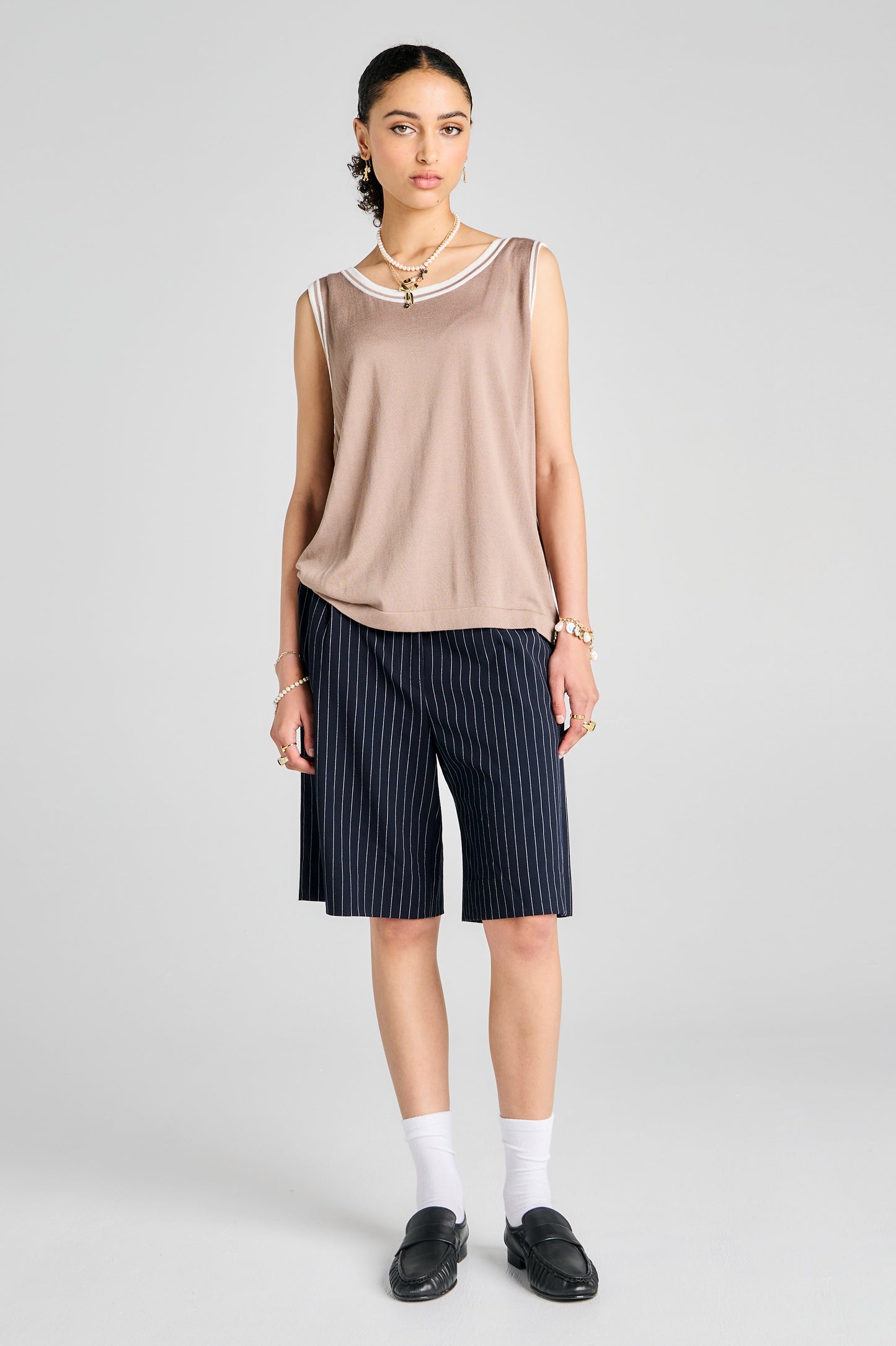 Relax Knit Tank Taupe