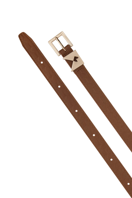 Monogram Keeper Belt Dark Tan