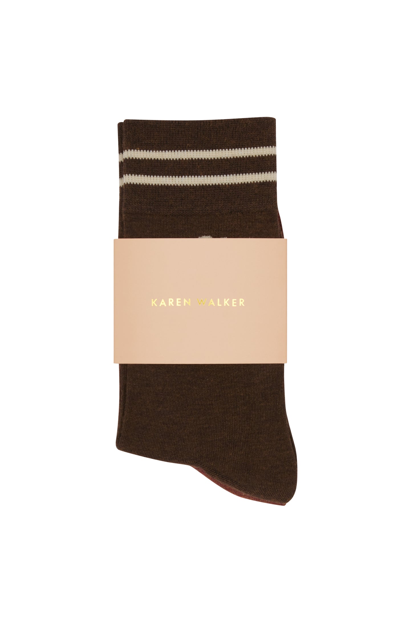 Runaway Girl Socks 2 Pack Dark Brown/Mahogany/Sand