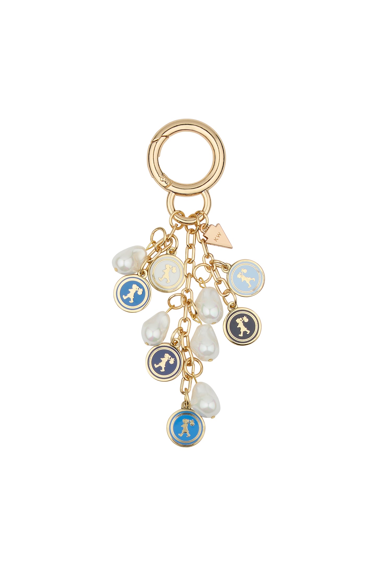 Runaway Coins Charm Gold/Blue Multi