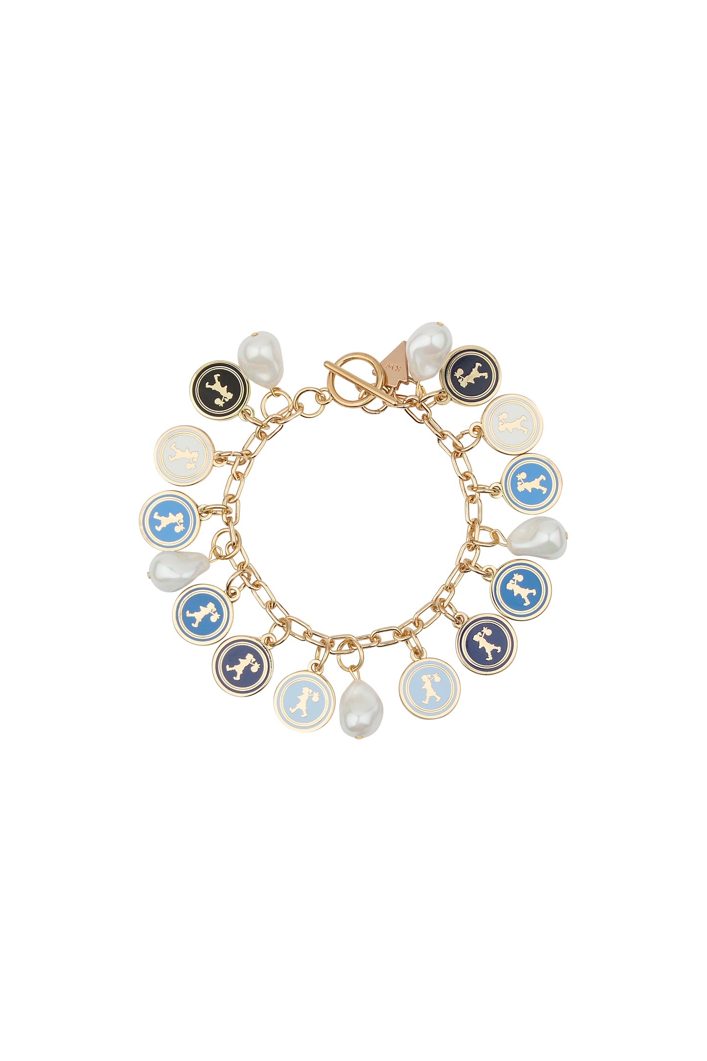 Runaway Coins Bracelet Gold/Blue Multi