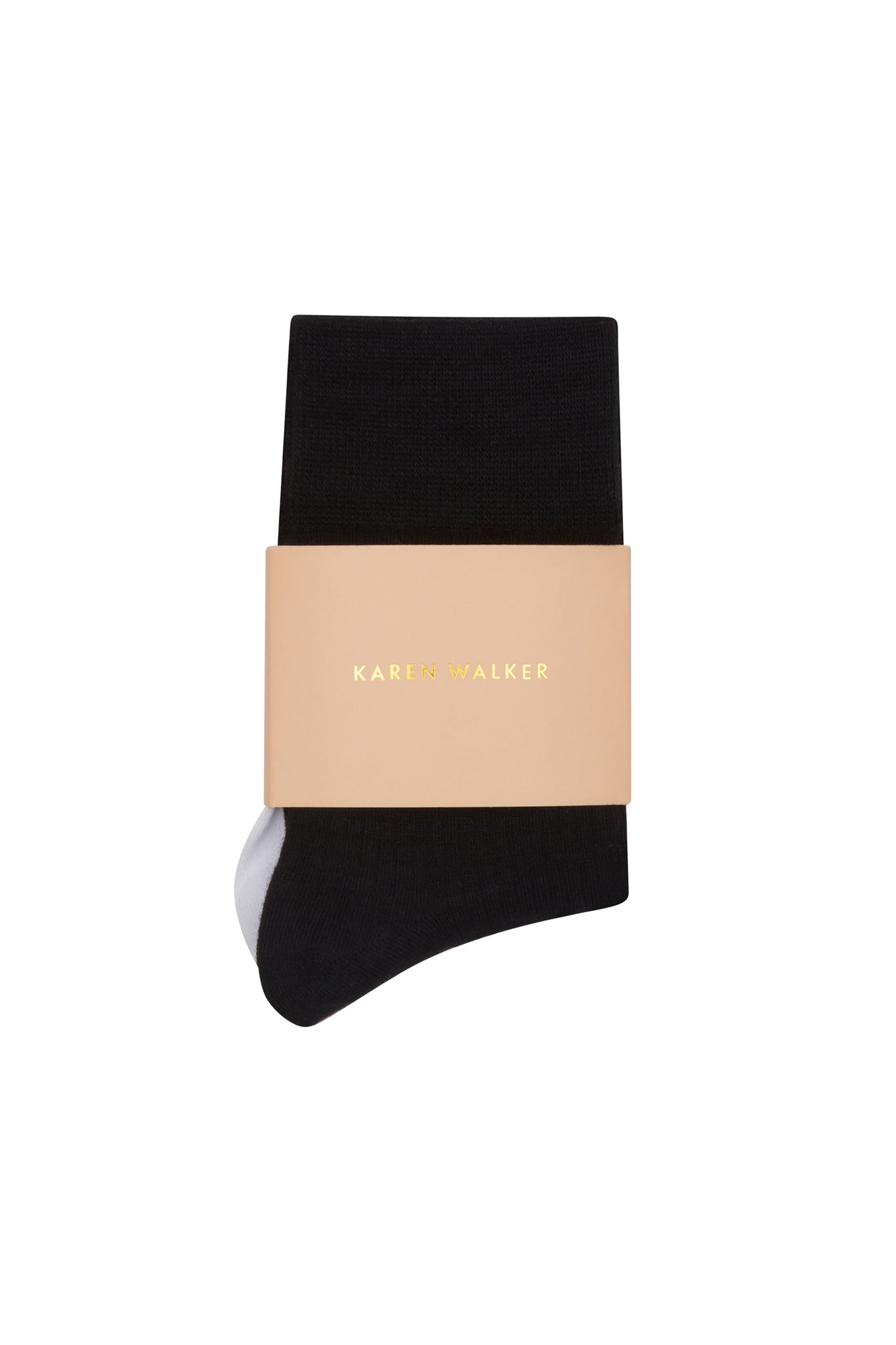Runaway Embroidered Socks 2 Pack Black/White