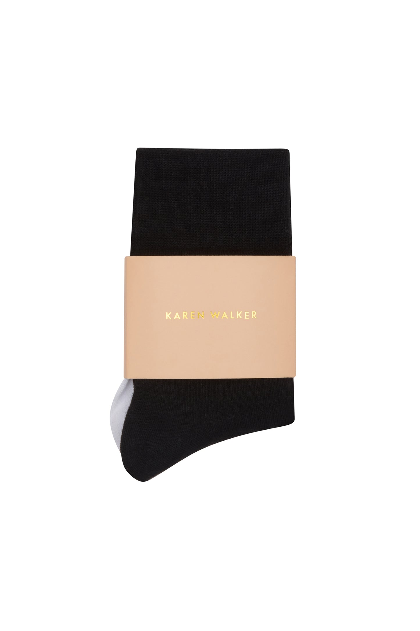 Runaway Embroidered Socks 2 Pack Black/White