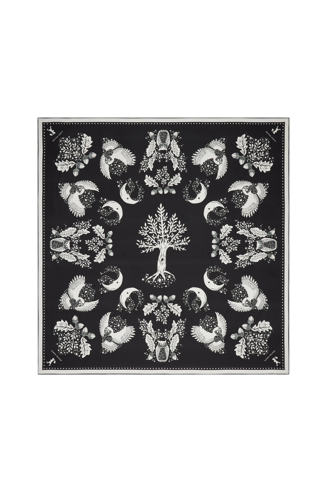 Night Owl Classic Scarf Black