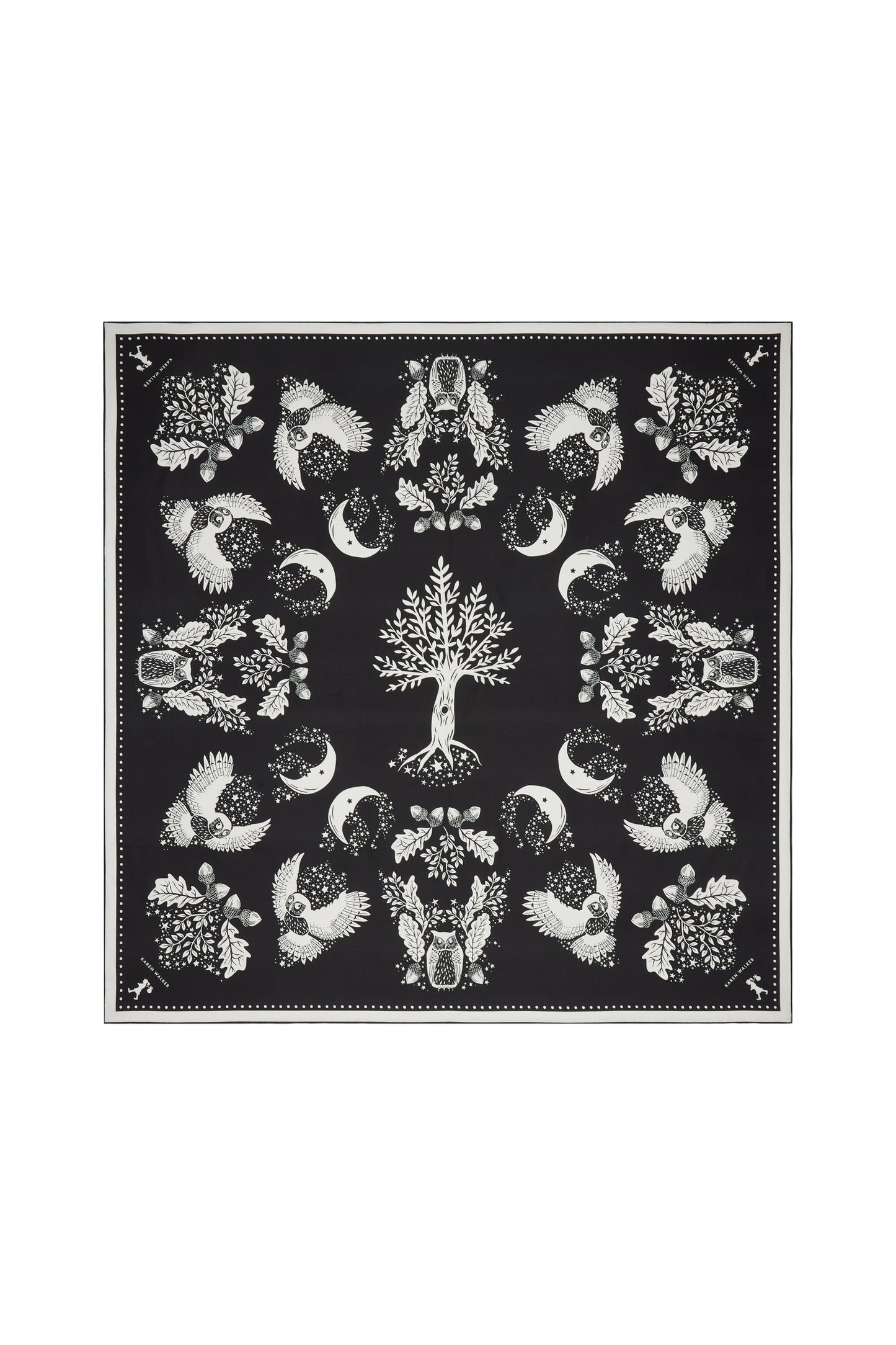 Night Owl Classic Scarf Black