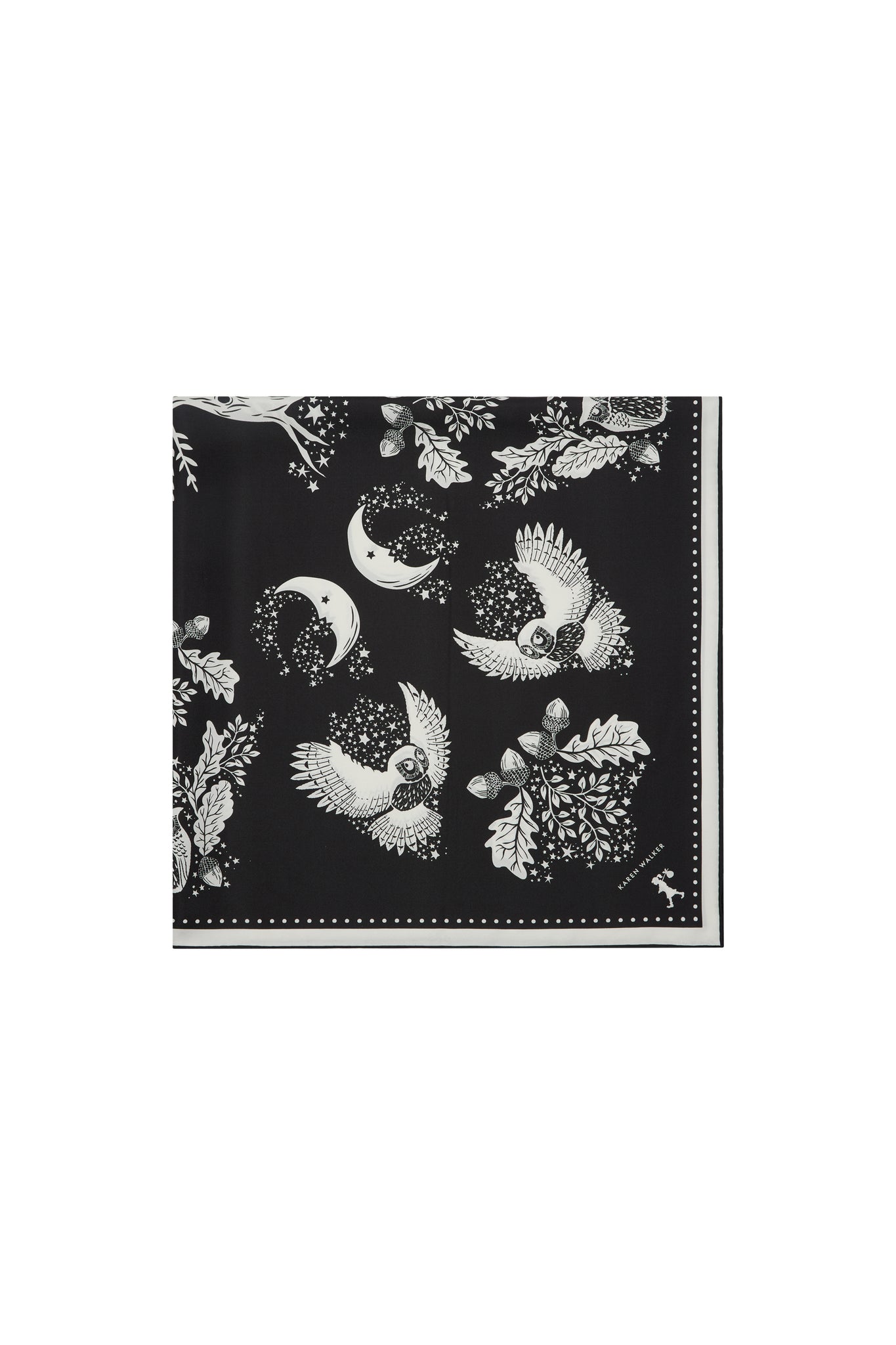 Night Owl Classic Scarf Black