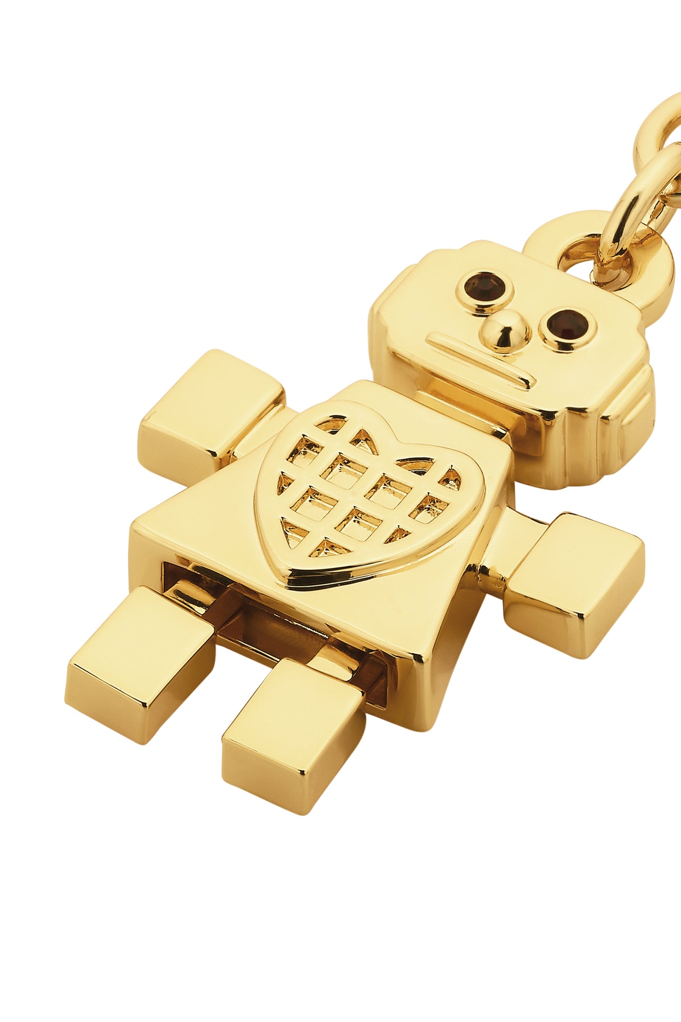Robot Charm Gold