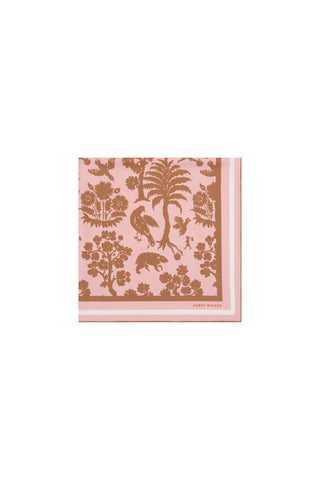 Animal Kingdom Classic Silk Scarf Pink