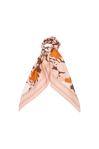 Perfect Day Floral Classic Silk Scarf Pink