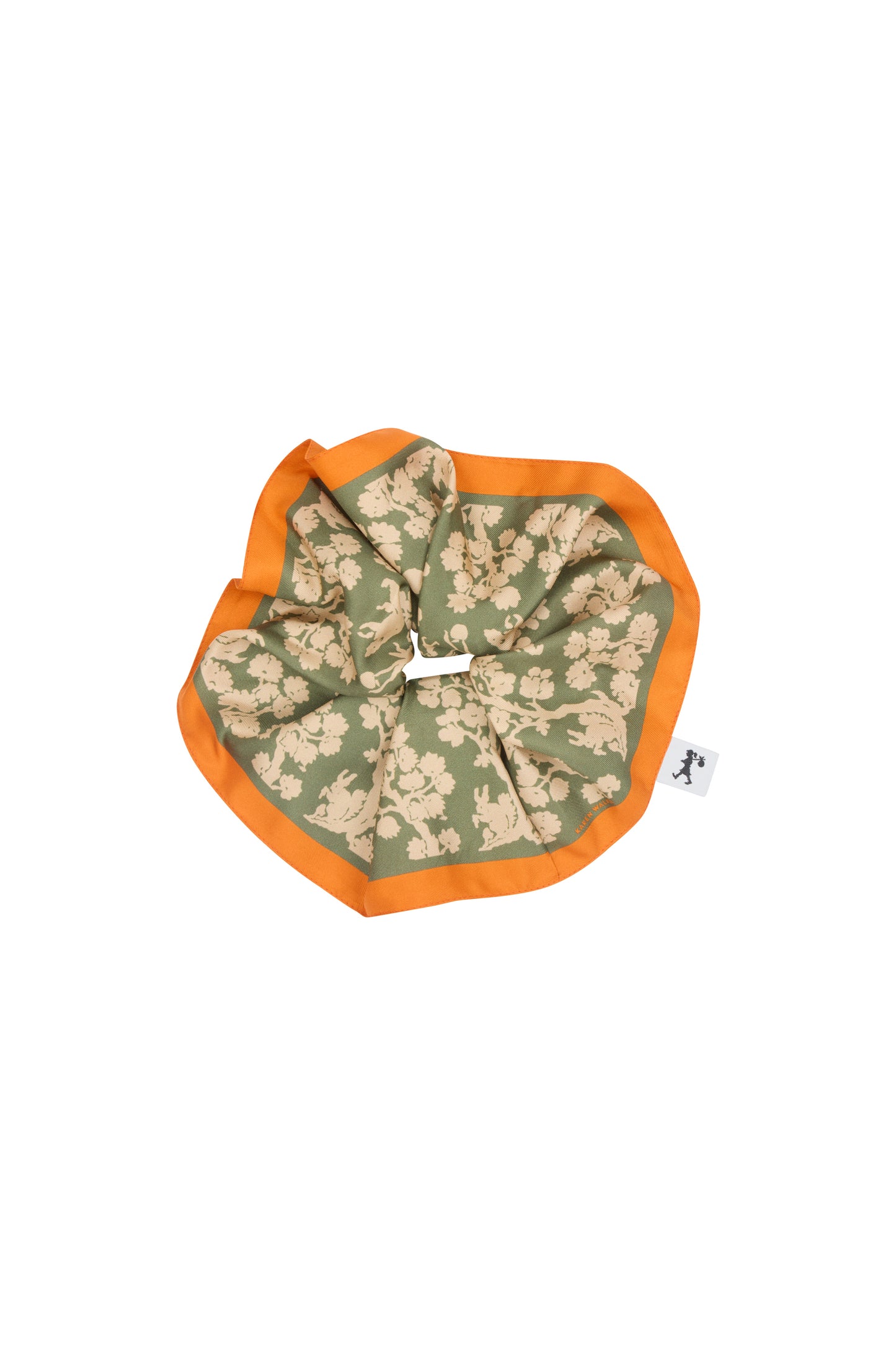 XL Silk Scrunchie Olive