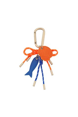 Marine Carabiner Charm Orange/Blue