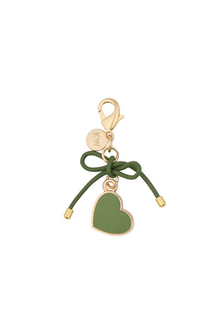Heart Charm Gold/Green