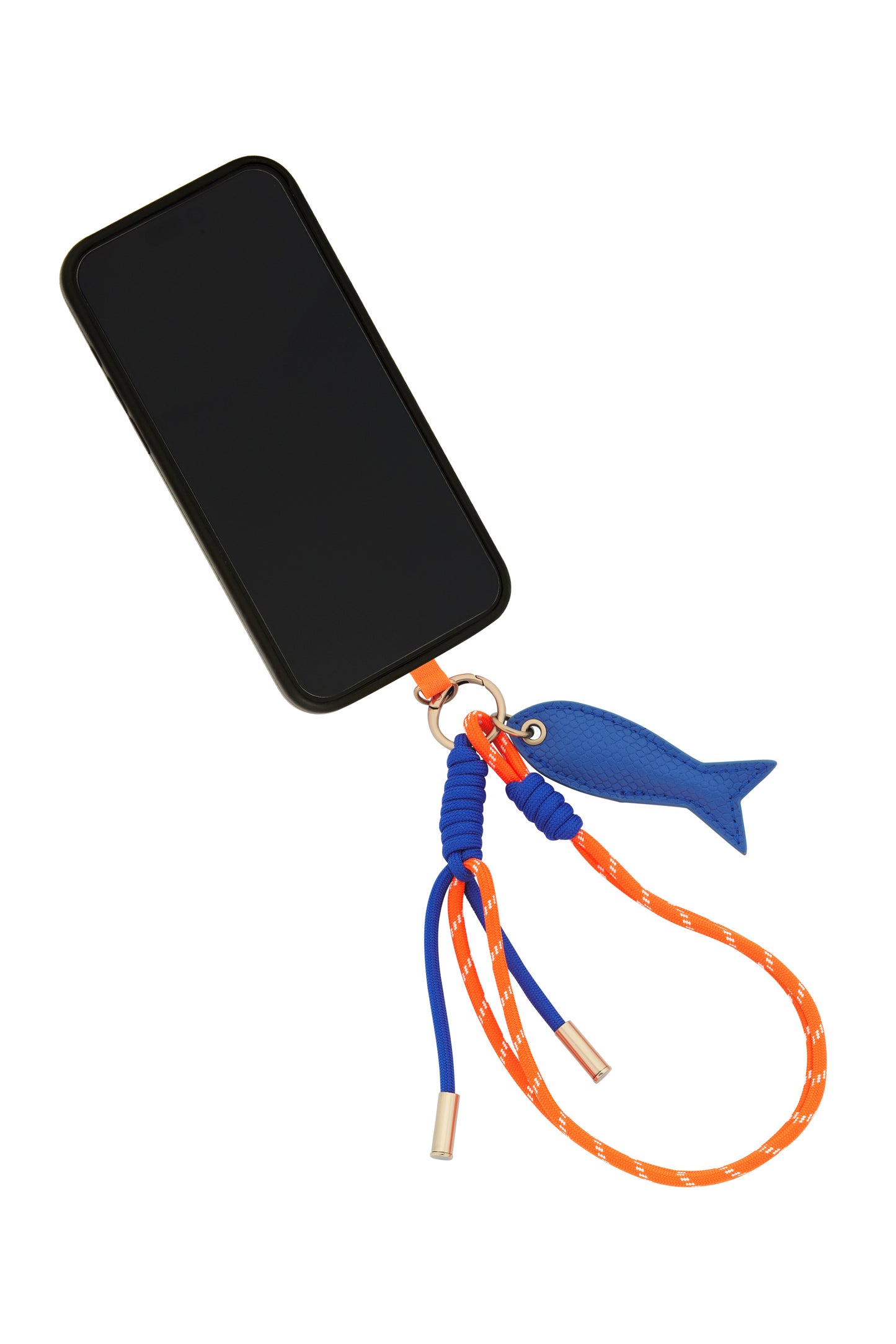 Wrist Phone Strap Orange/Blue