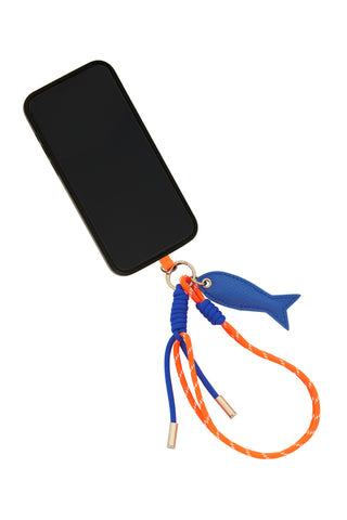 Wrist Phone Strap Orange/Blue