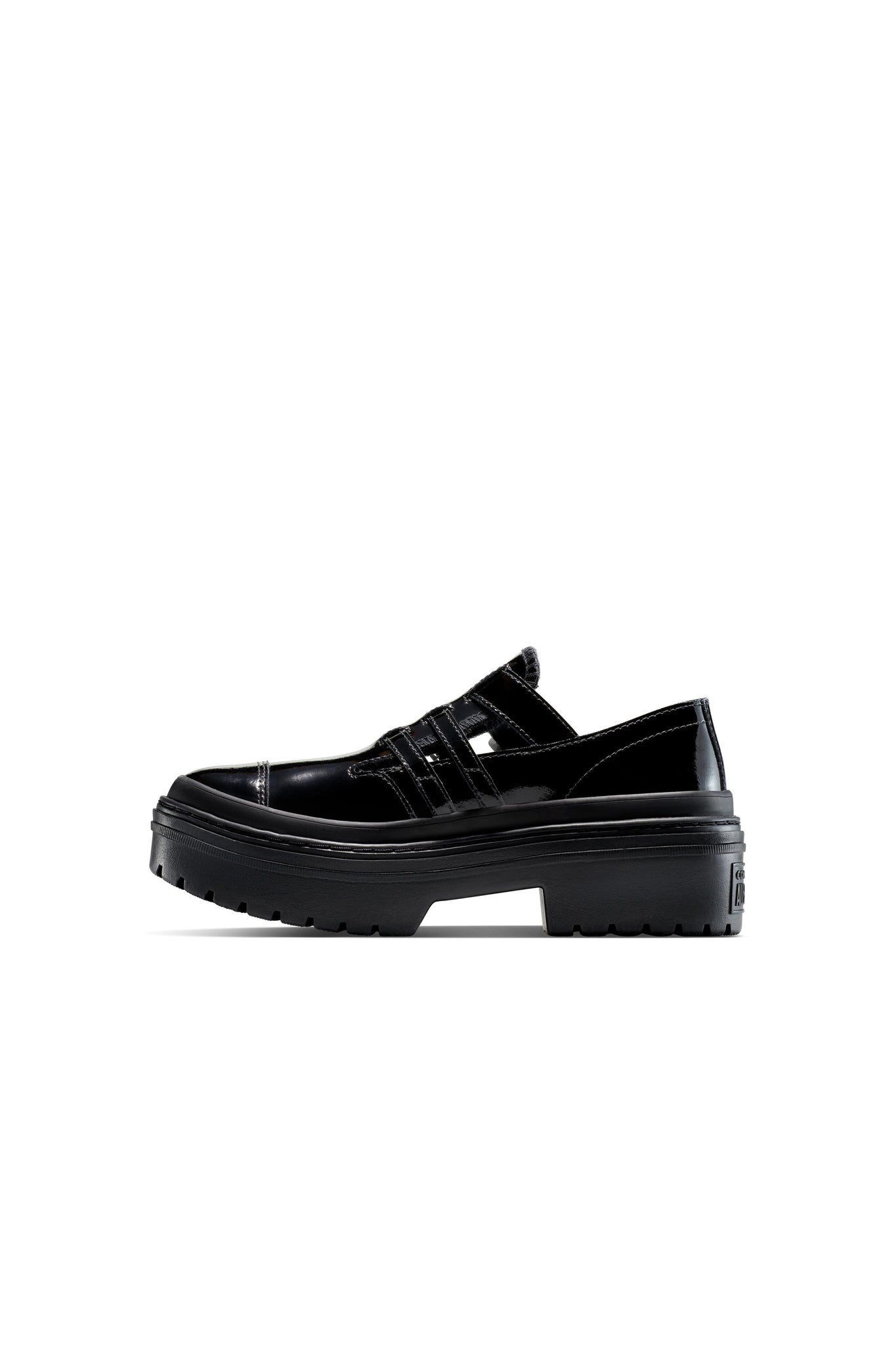 Chuck Taylor Lugged Heel Mary Jane Platform Black/Black/Egret