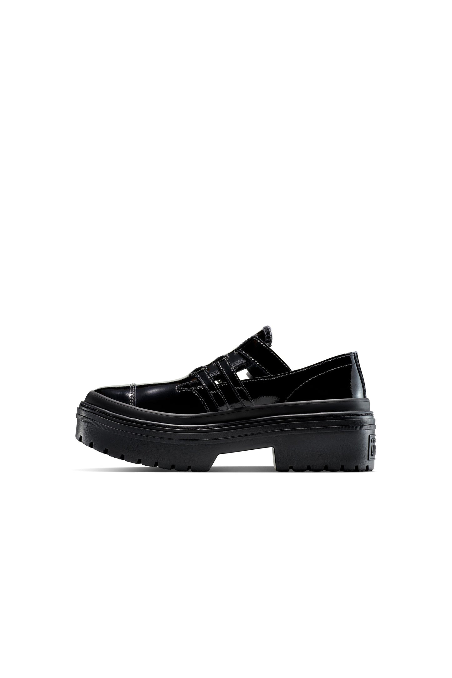 Chuck Taylor Lugged Heel Mary Jane Platform Black/Black/Egret
