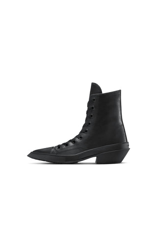 Chuck Taylor 70 De Luxe Pointed Leather X-High Top Black