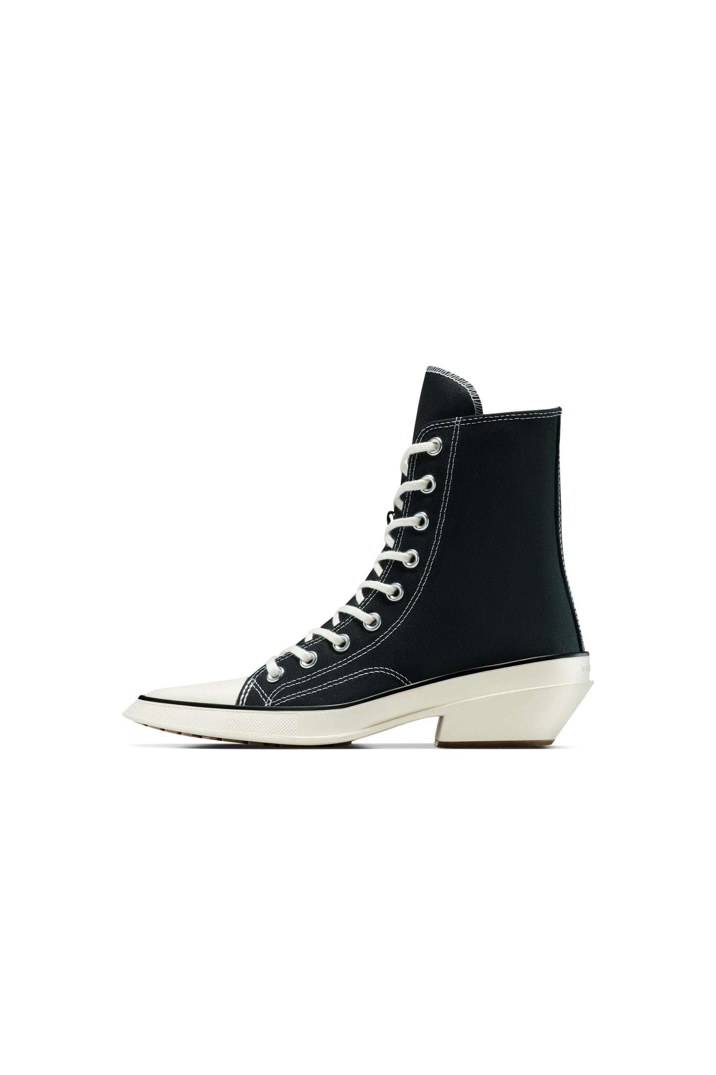 Chuck Taylor 70 De Luxe Pointed Leather X-High Top Black/White