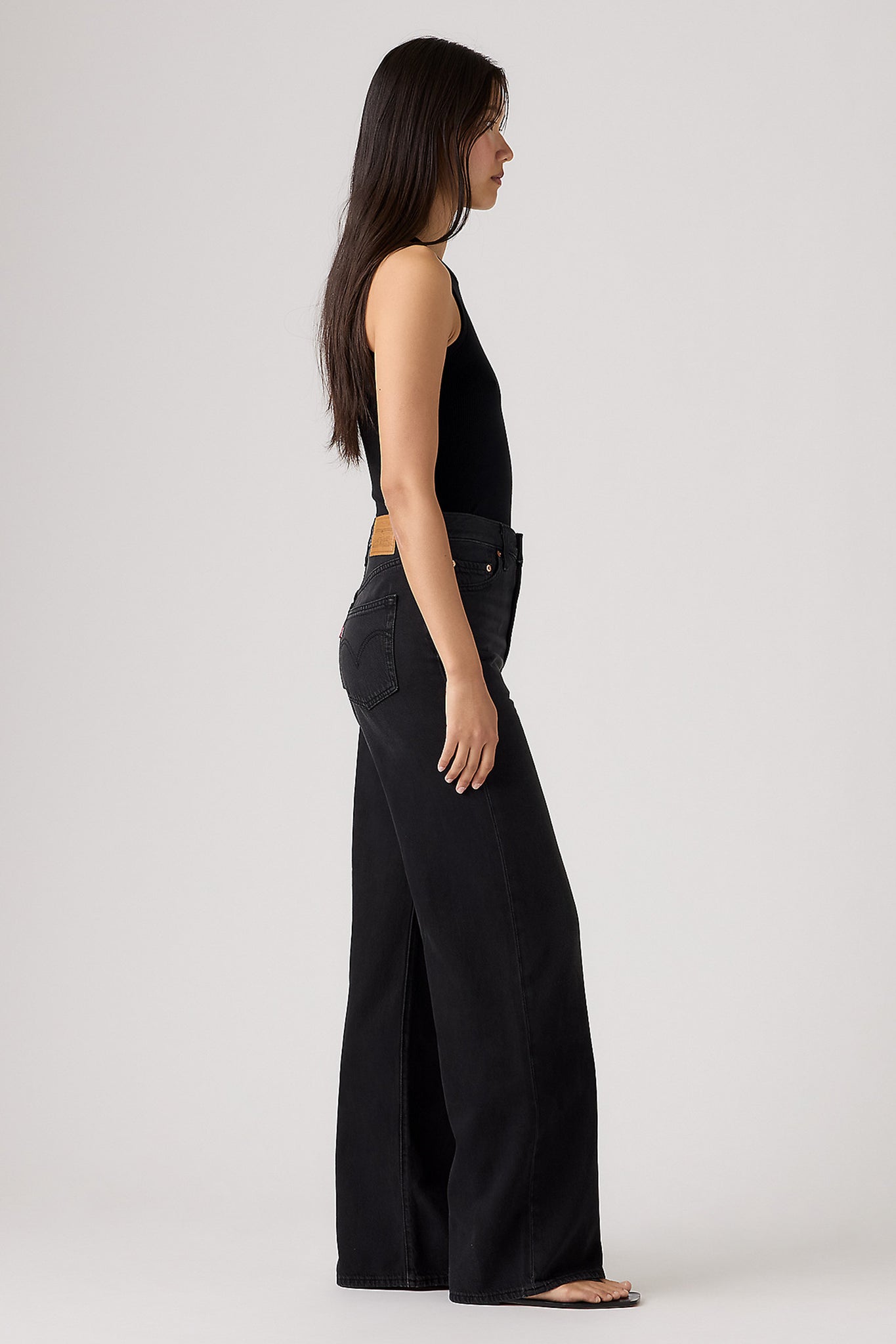 Ribcage Wide Leg Jeans None Your Business