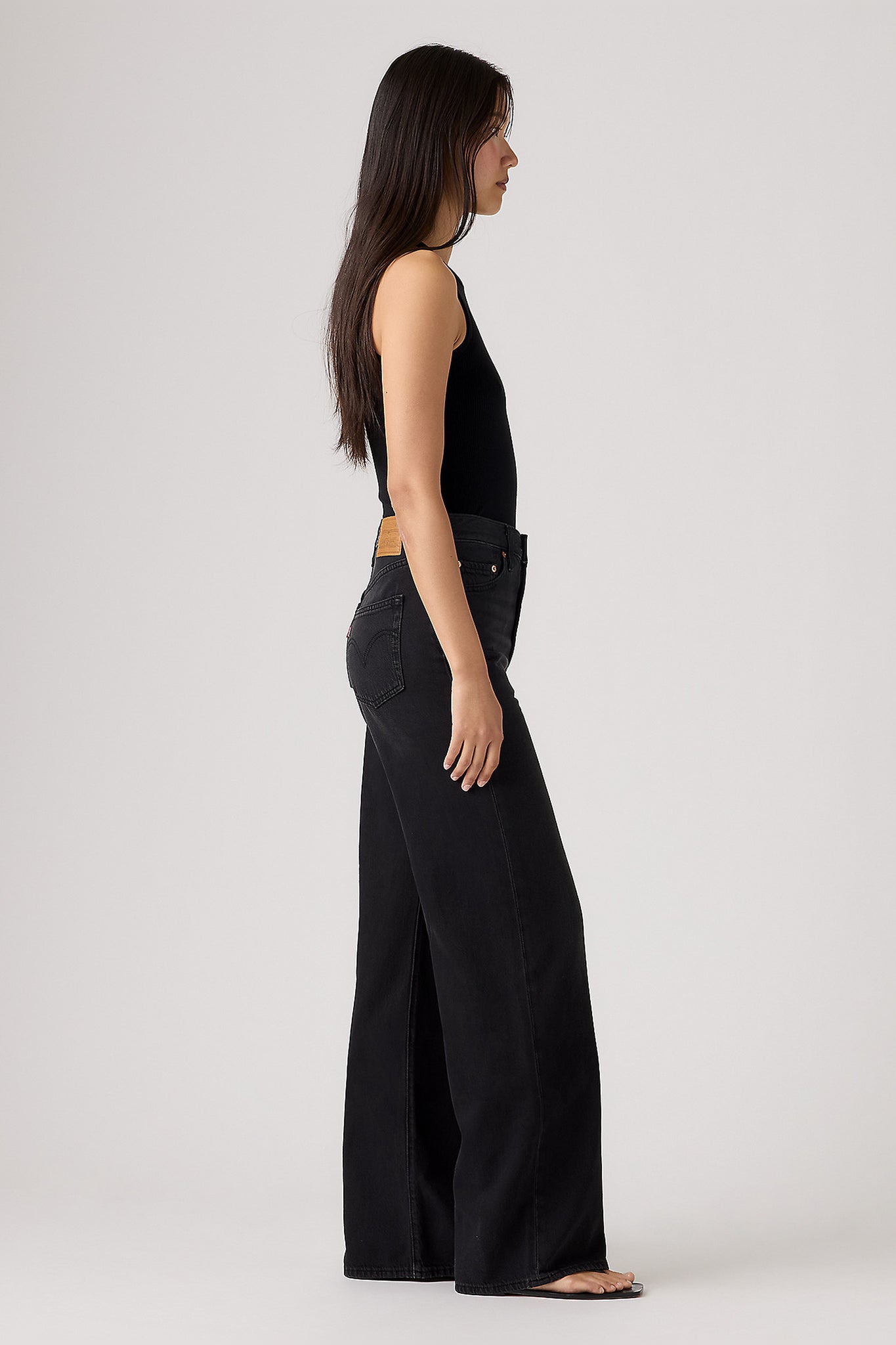 Ribcage Wide Leg Jeans None Your Business
