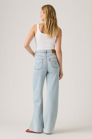 Ribcage Wide Leg Jeans Of Course Stone