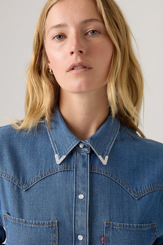 Teodora Metal Tipped Western Shirt Going Steady Tipped