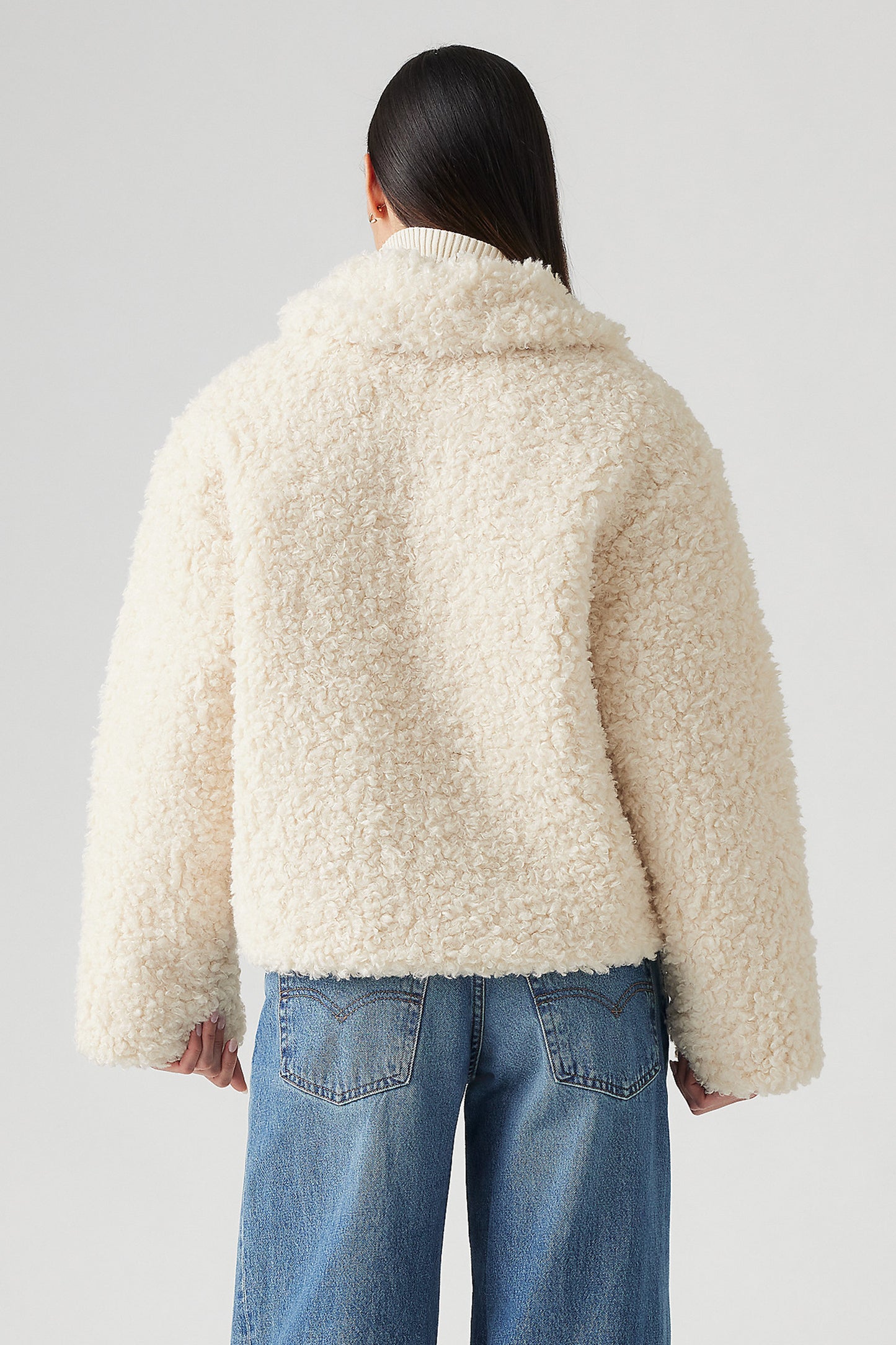 Kate Sherpa Jacket White Swan