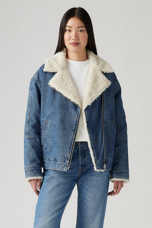 Sherpa Flight Jacket In the Air