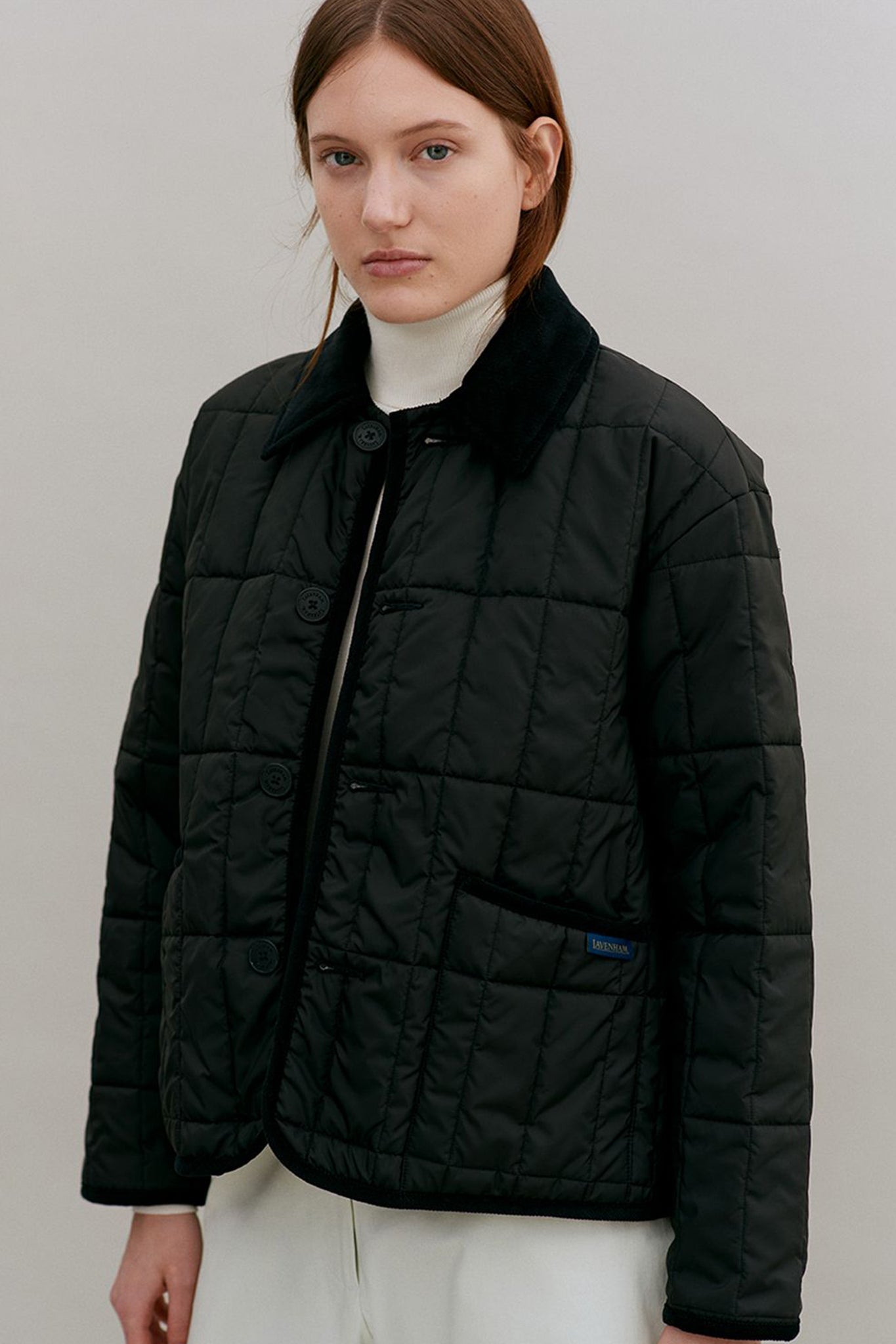 Button Front Raydon Sable Black