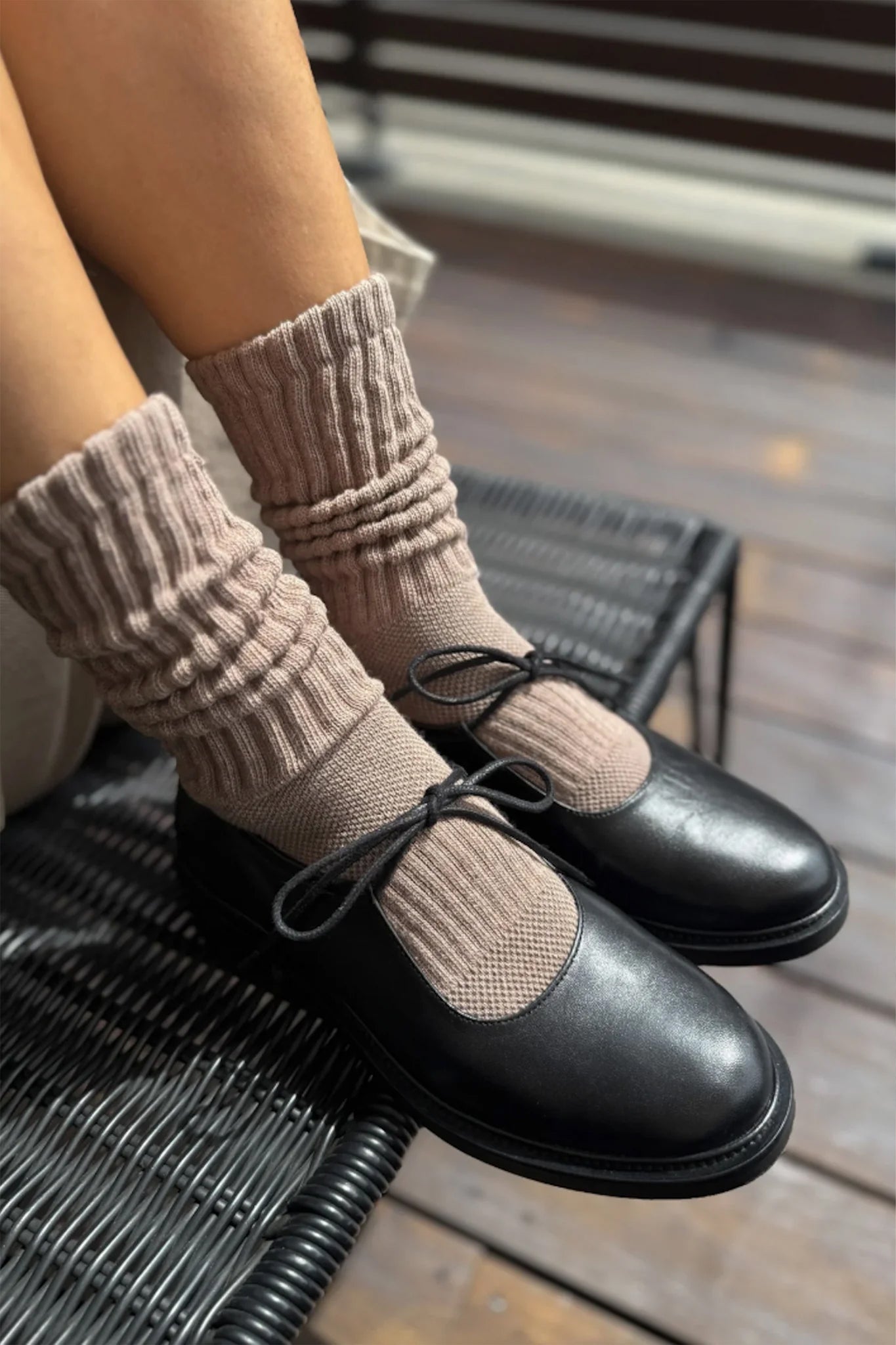 Ballet Socks Mocha