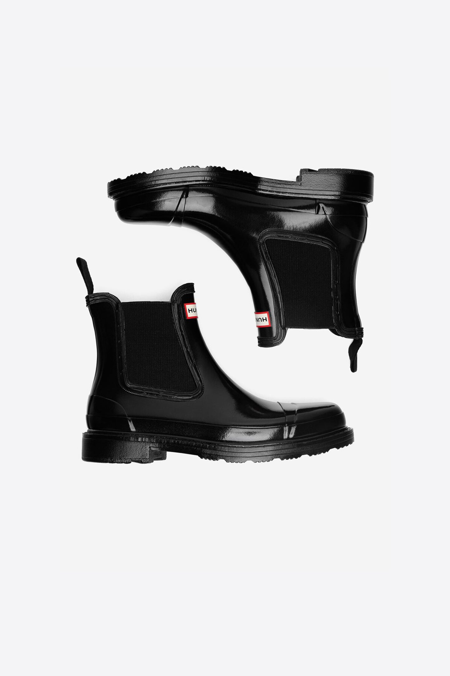 Chelsea Commando Gloss Boot Black