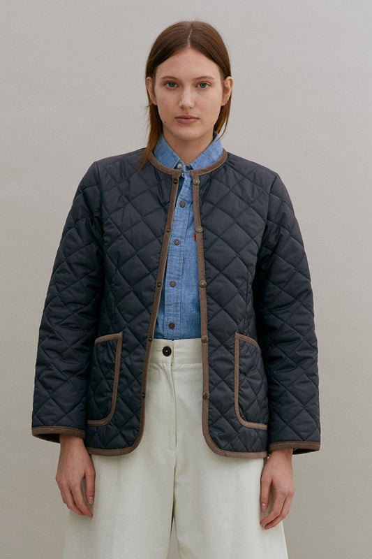 Contrast Cornard Jacket Suffolk Navy