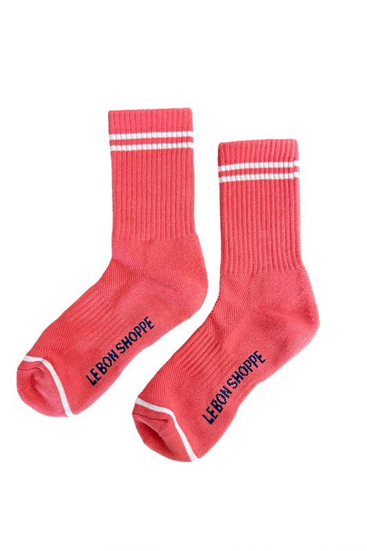 Boyfriend Socks Coral