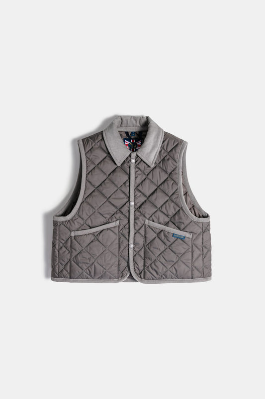 Cropped Raydon Gilet Regent Grey