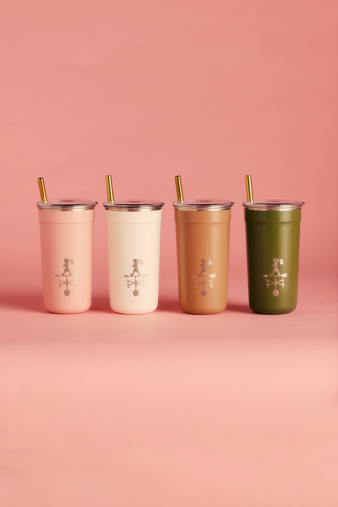 Weather Shop Reuseable Cup Set of 4 Multi color