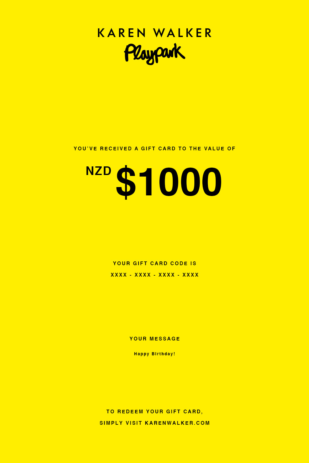 Online Gift Card