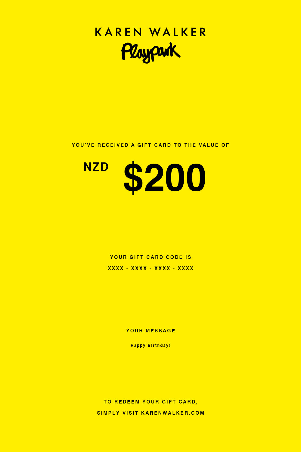 Online Gift Card