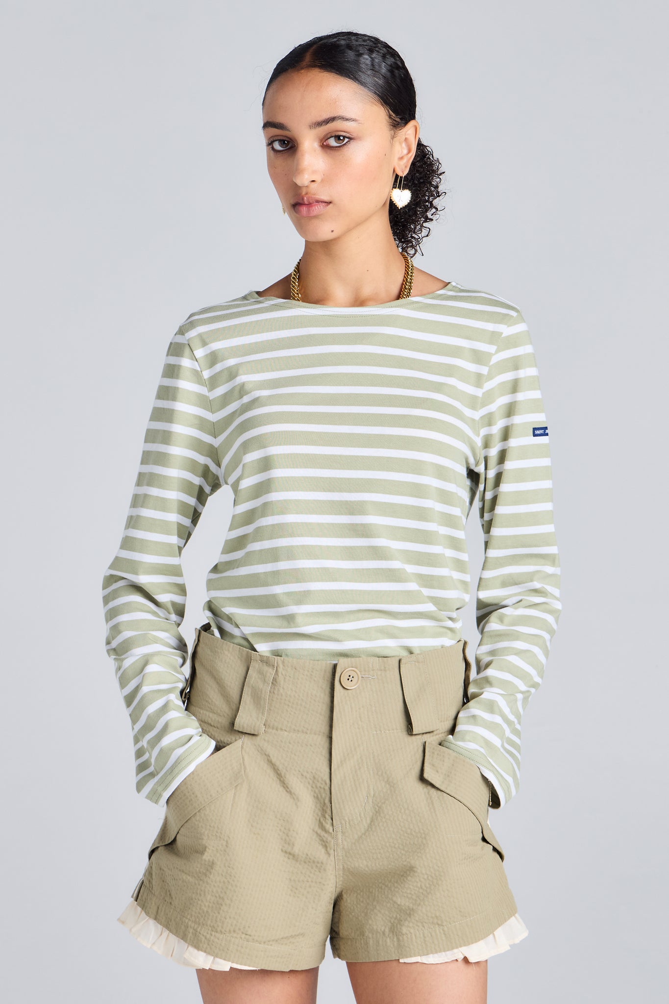 Harbour Organic Cotton Shorts Herb Green