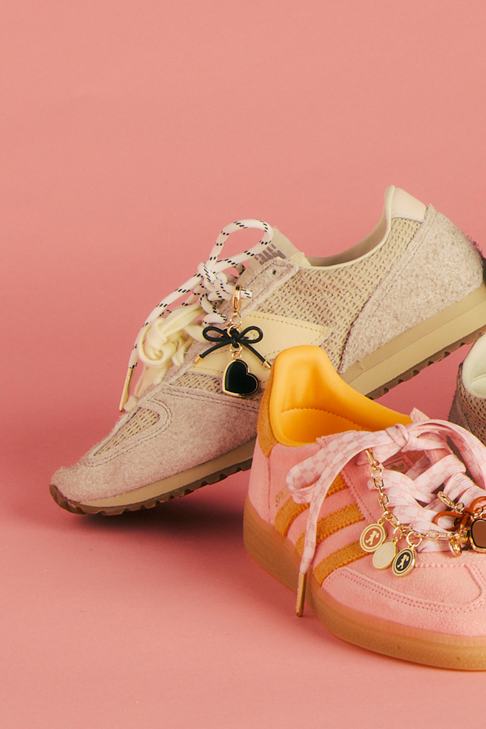 Heart Charm Gold/Black