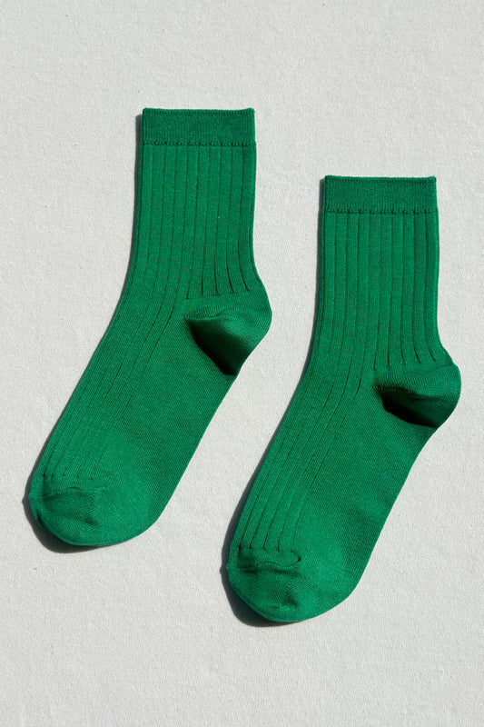 Her Socks Mercerized Kelly Green