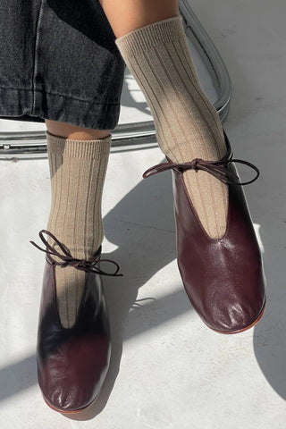 Her Socks Modal Lurex Ash Glitter