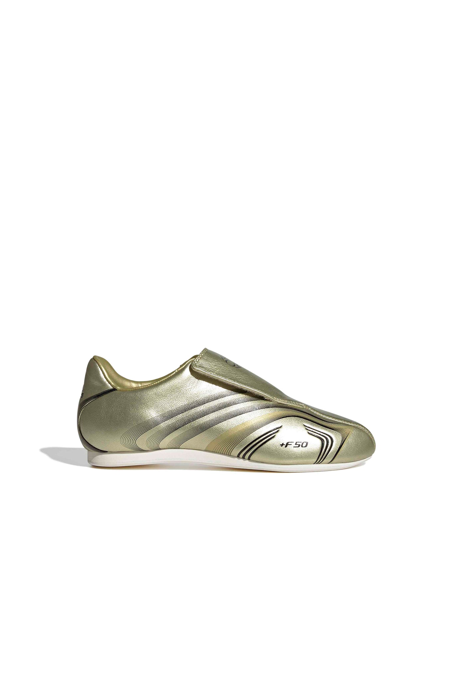 Taekwondo F50 Shoes Gold Metallic/Core Black/Off White