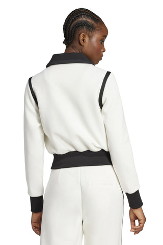 Collared Tract Top Off White